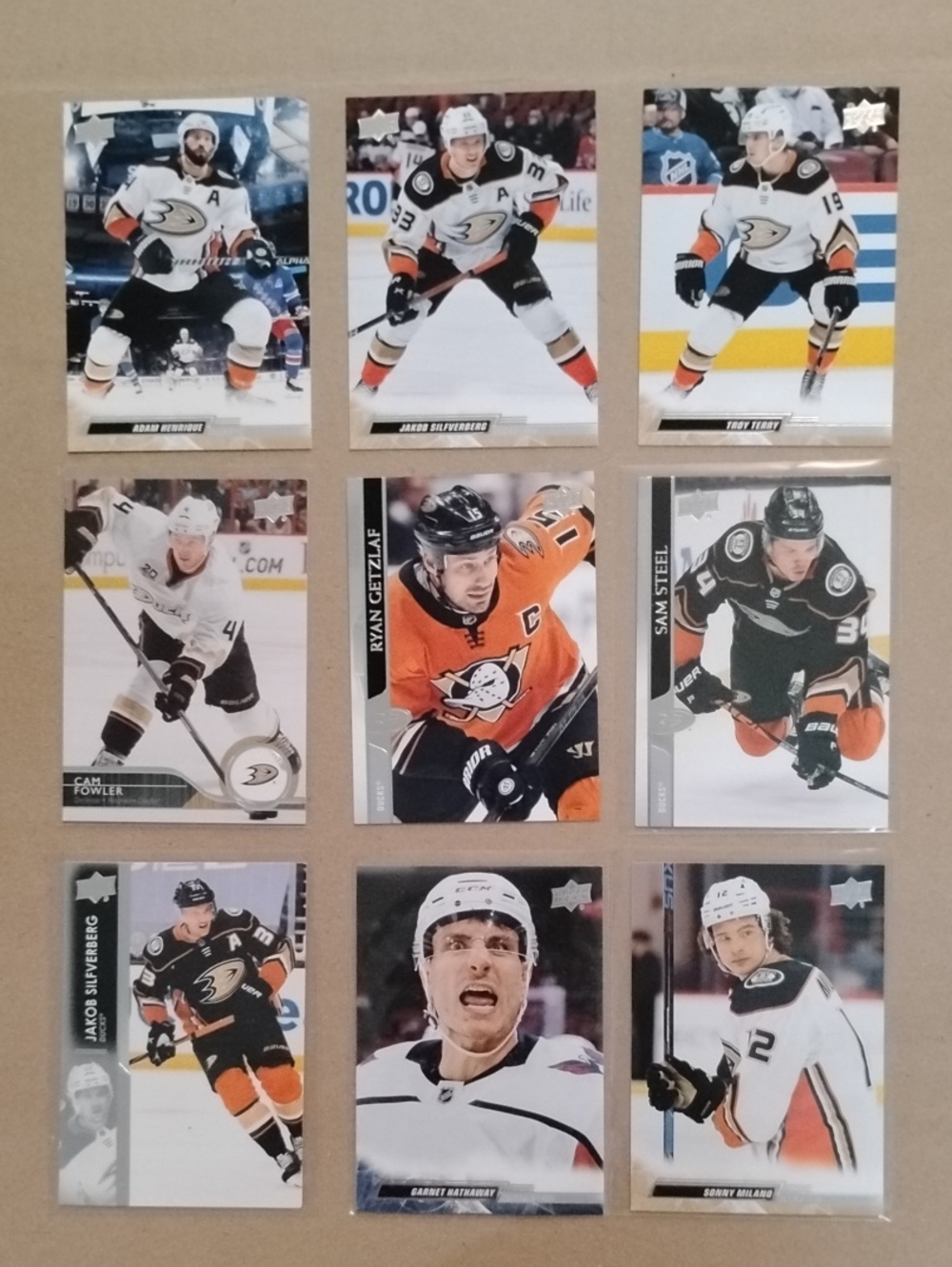 Anaheim Ducks Hockey Trading Card Collection - Unbranded - Orange, Black & White